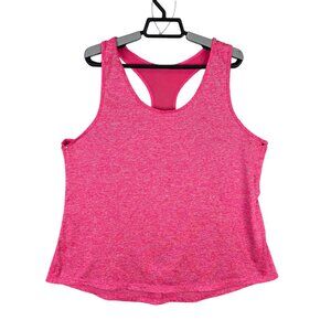 Womens VIISHOW Pink Racerback Tank Top 100% Polyester Activewear Size 2XL